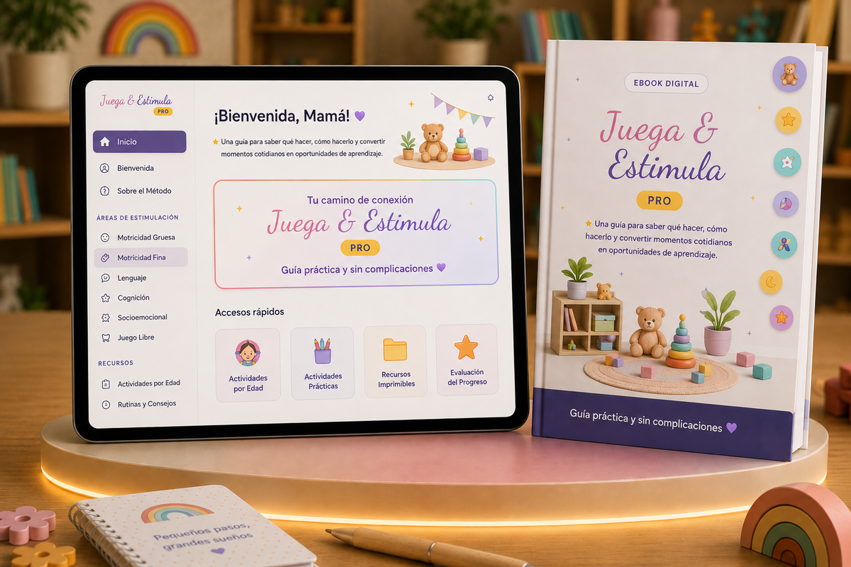 Acompaña el DESARROLLO  de tu BEBÉ en 15 MINUTOS: Estimulación Temprana En Casa